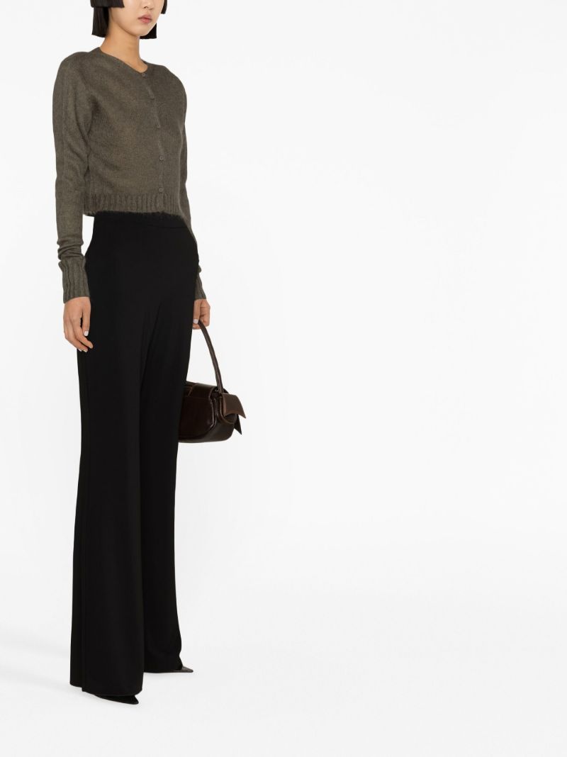 Grey Cropped Cardigan