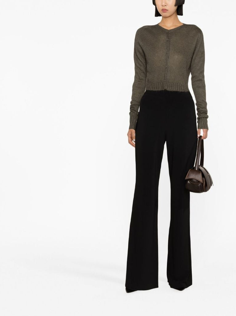 Grey Cropped Cardigan