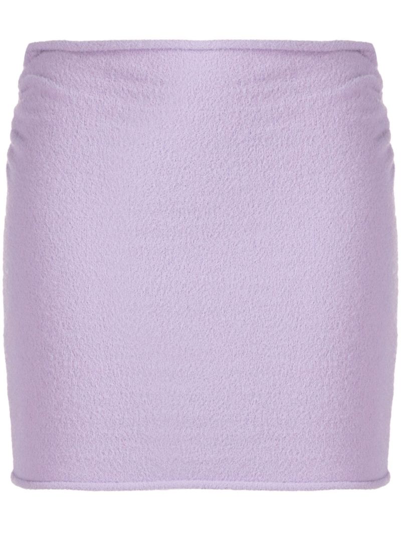 Purple Sweet Knit Mini Skirt