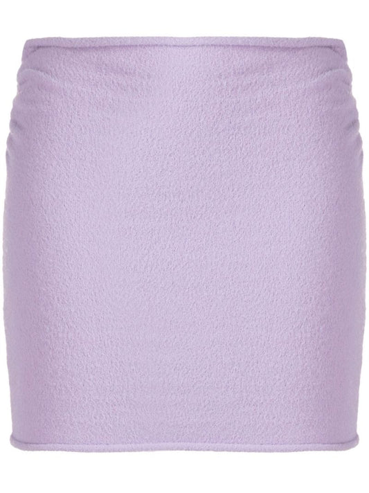 Purple Sweet Knit Mini Skirt