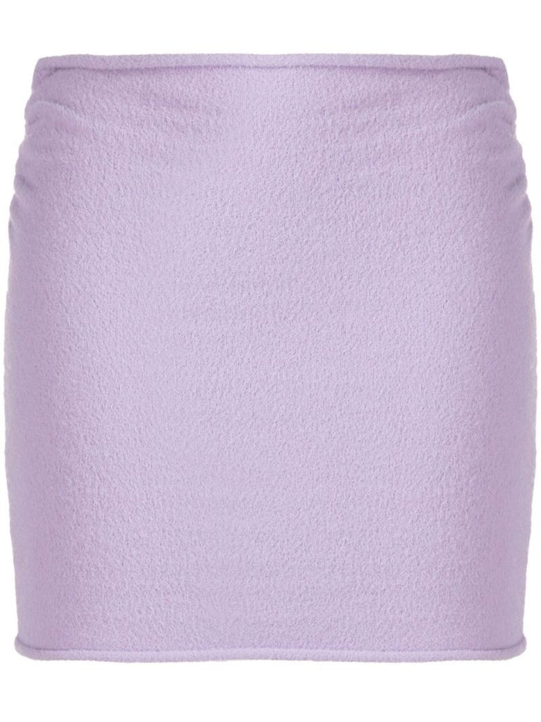 Purple Sweet Knit Mini Skirt