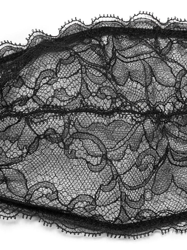 Black Lace Tulle Bodysuit