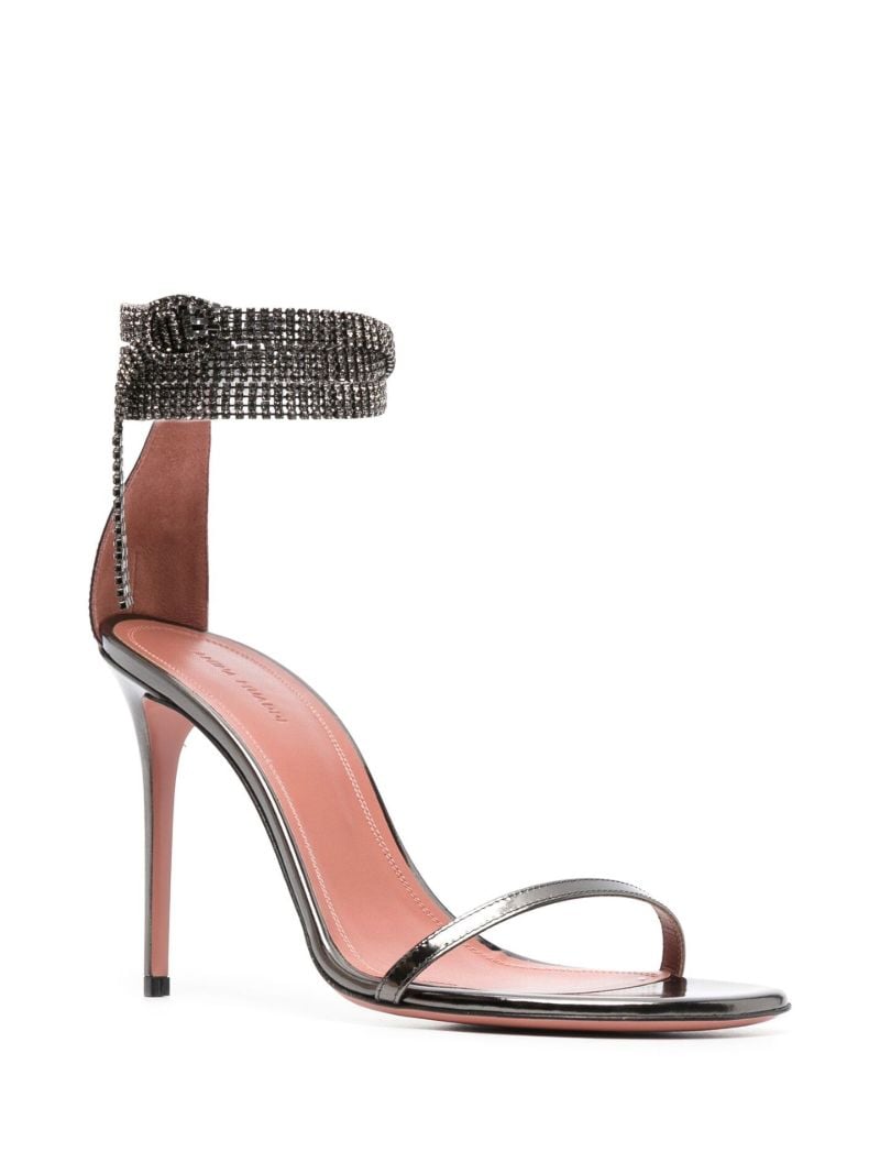 Black Giorgia 105 Crystal-embellished Sandals