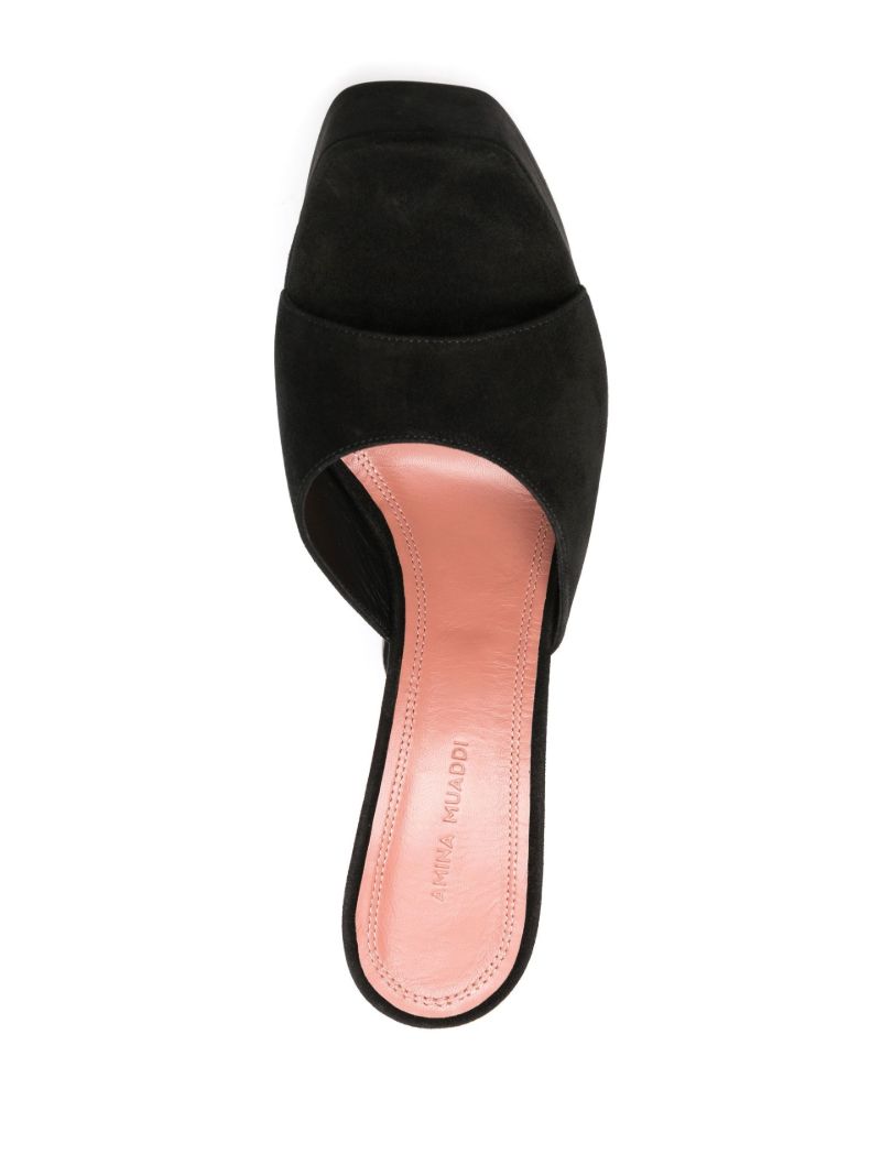 Black Dalida 140 Platform Mules