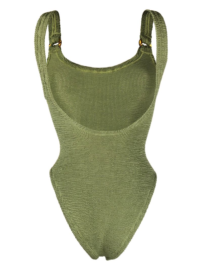 Green Domino One-piece Swimsuit