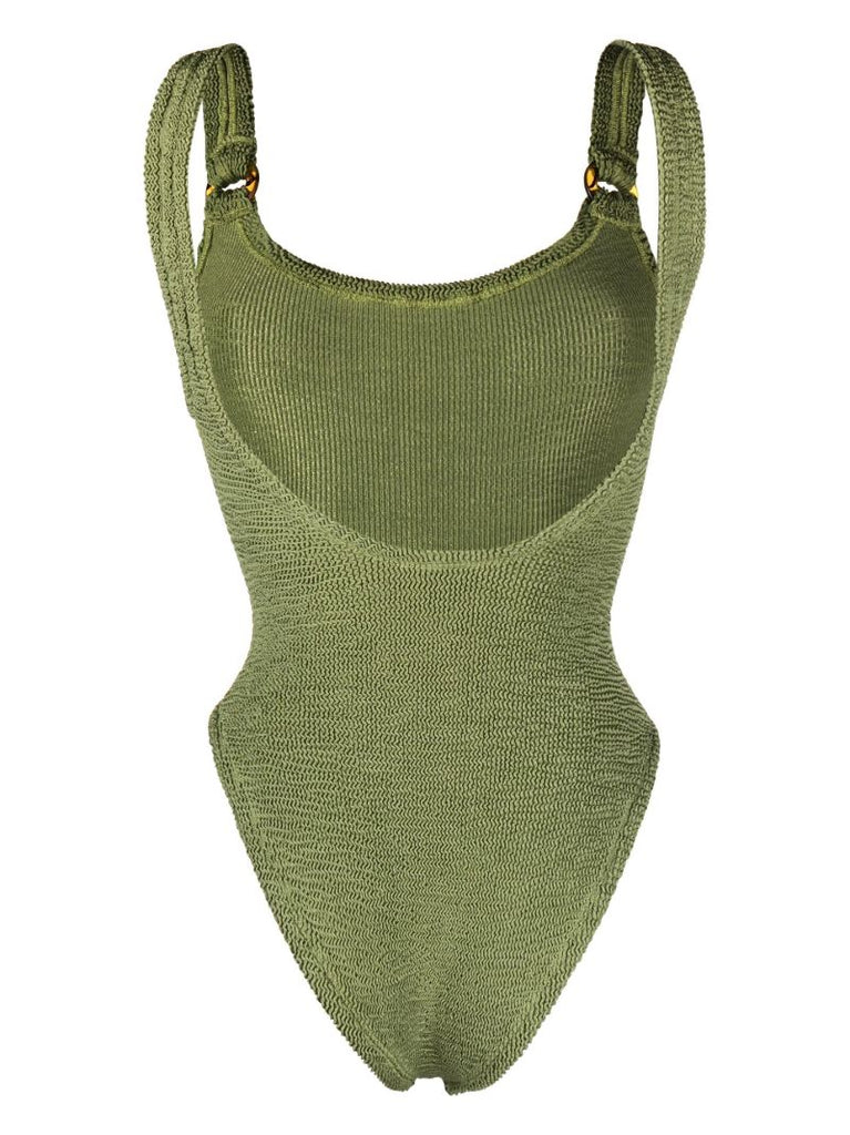 Green Domino One-piece Swimsuit