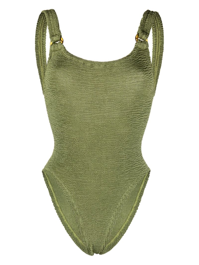 Green Domino One-piece Swimsuit