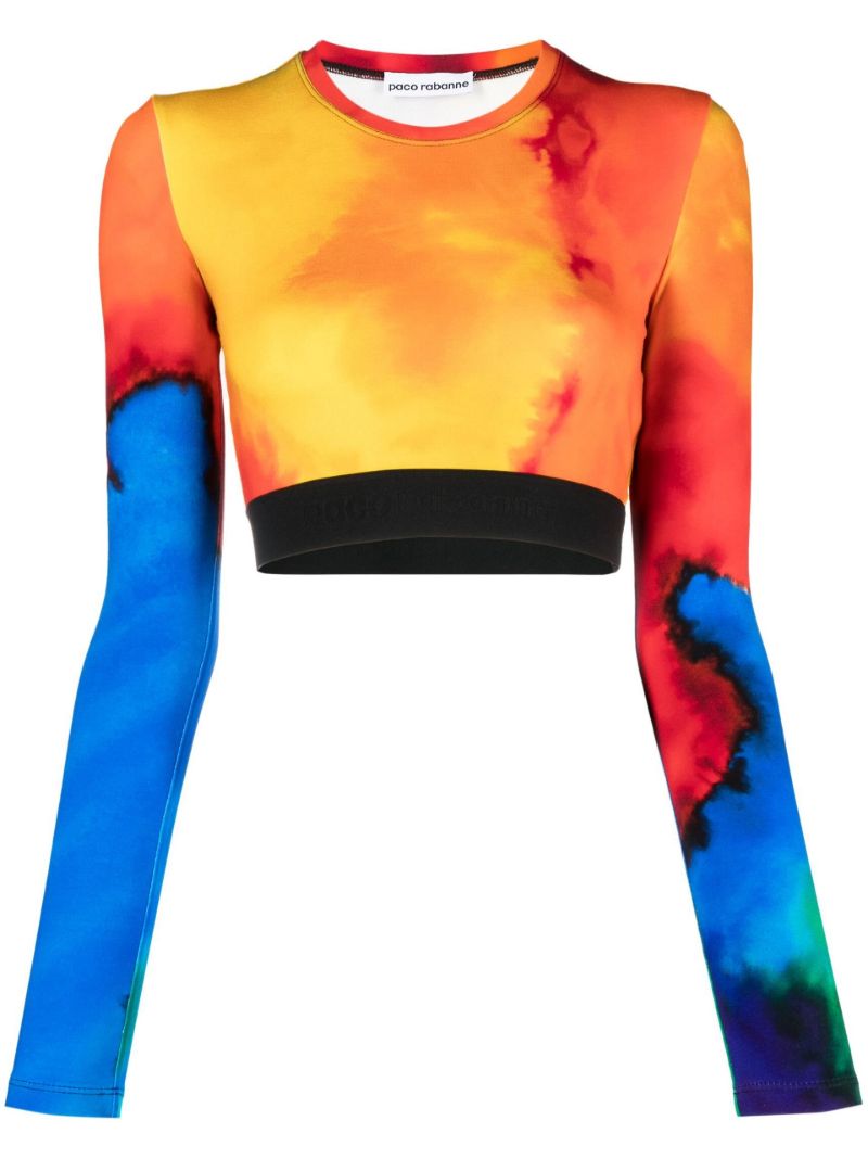 Orange Bodyline Crop Top
