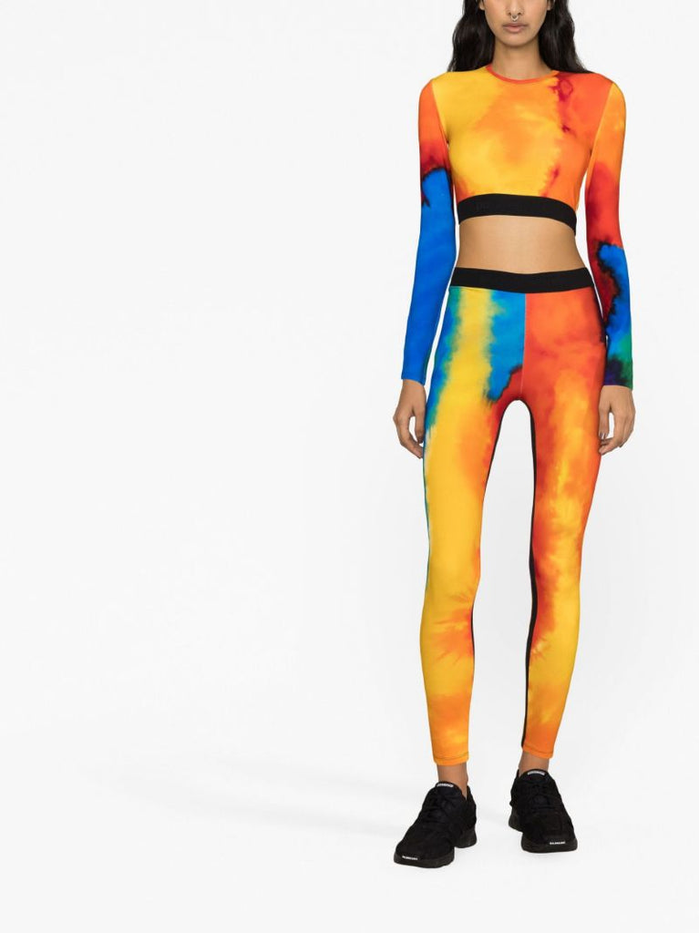 Orange Bodyline Crop Top