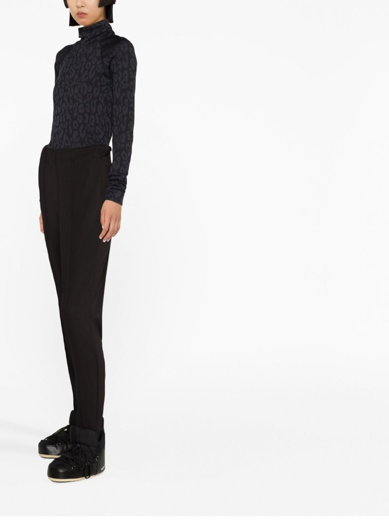 Black Leopard Base Layer Ski Top