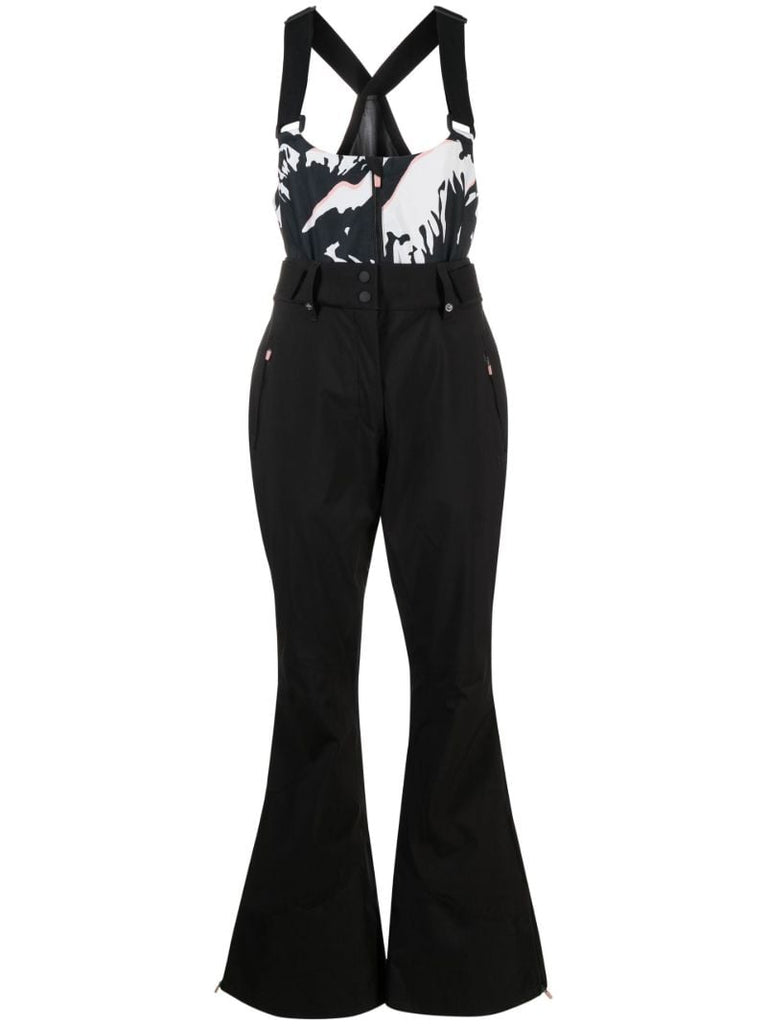 Black Pro Light Performance Ski Salopettes