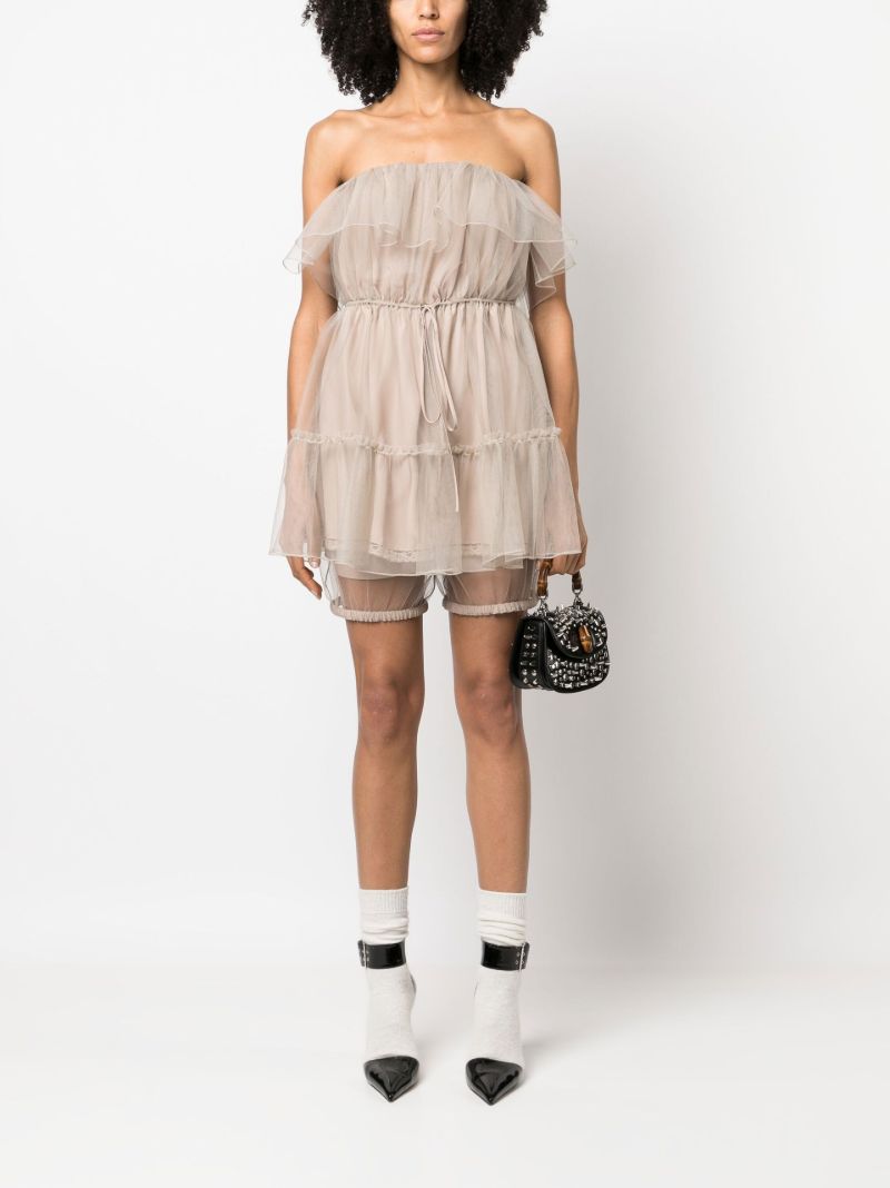 Neutral Sheer Overlay Bloomers