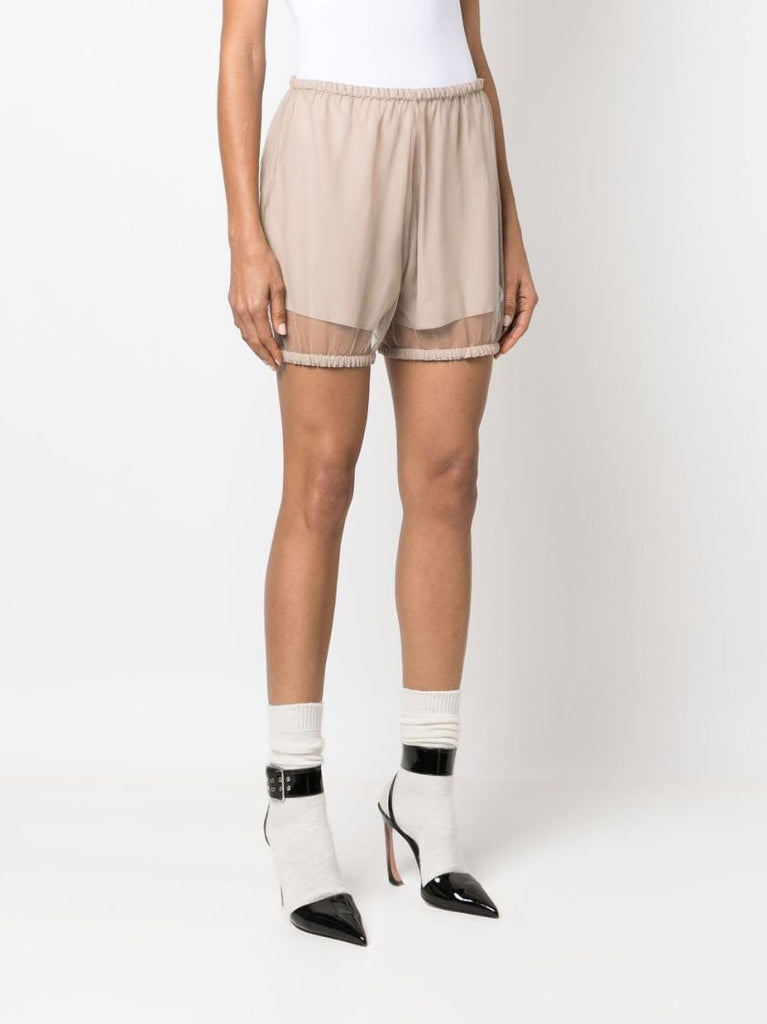 Neutral Sheer Overlay Bloomers