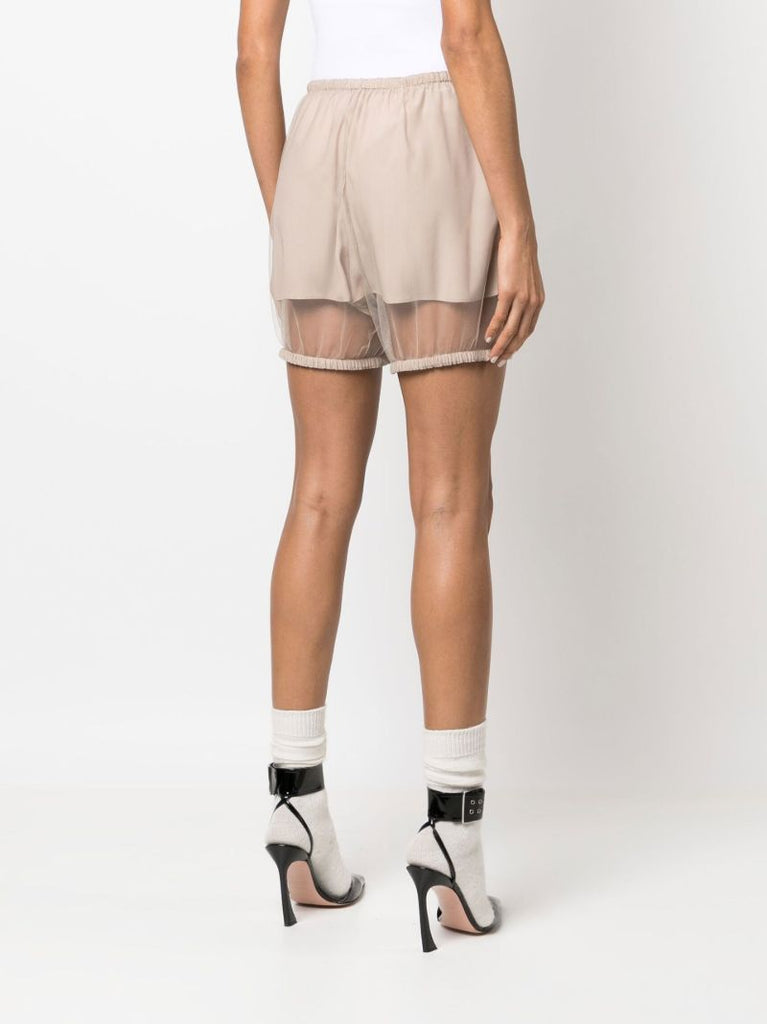 Neutral Sheer Overlay Bloomers