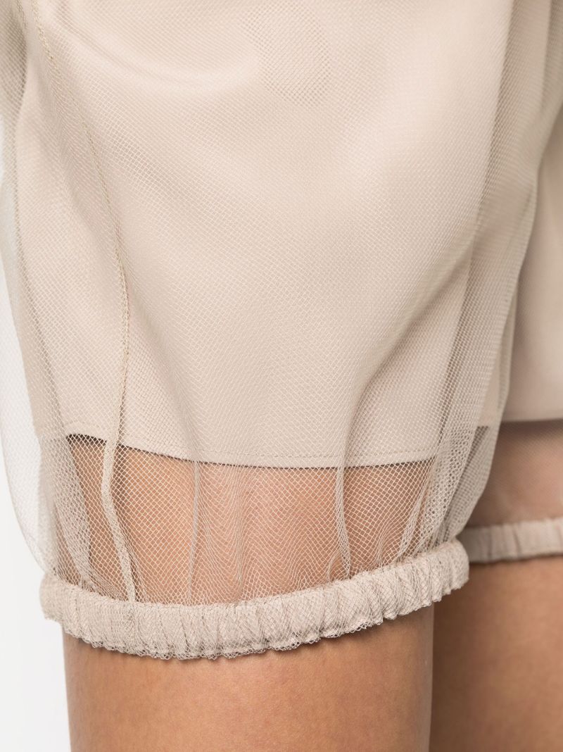 Neutral Sheer Overlay Bloomers