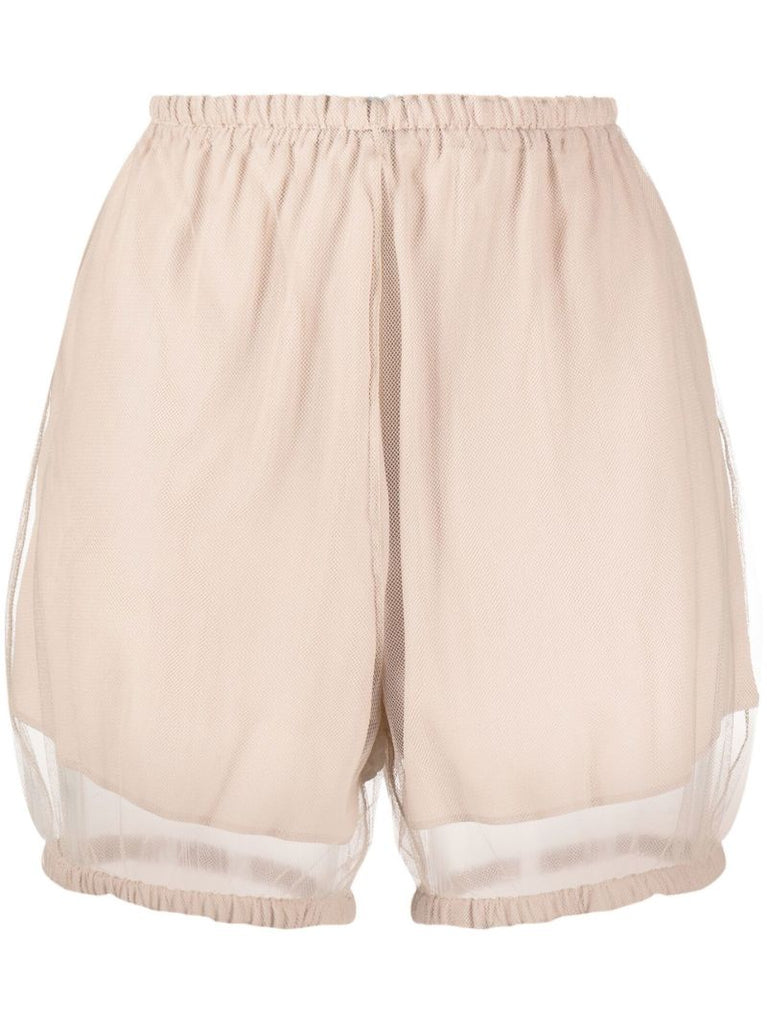 Neutral Sheer Overlay Bloomers