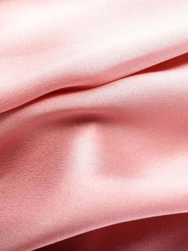 Pink Silk Wrap Dress