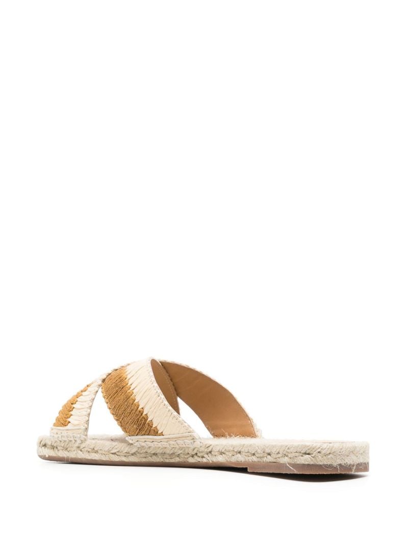 Neutral Priscila Flat Raffia Espadrilles