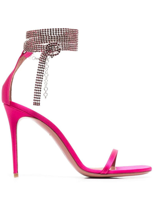 Pink Giorgia 95 Crystal Sandals
