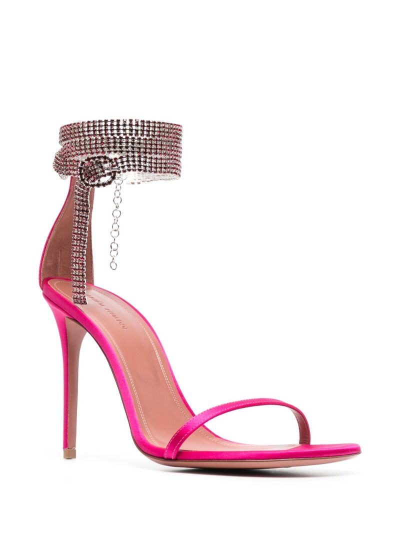 Pink Giorgia 95 Crystal Sandals