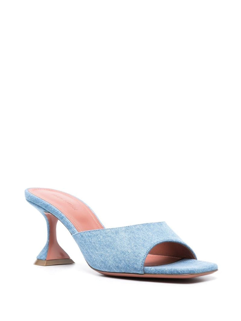 Blue Lupita 70 Denim Mules