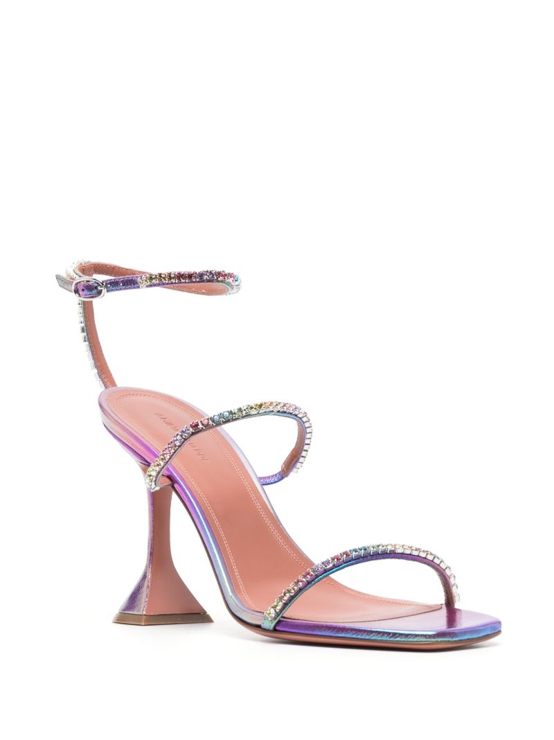 Rainbow Gilda 95 Crystal Leather Sandals