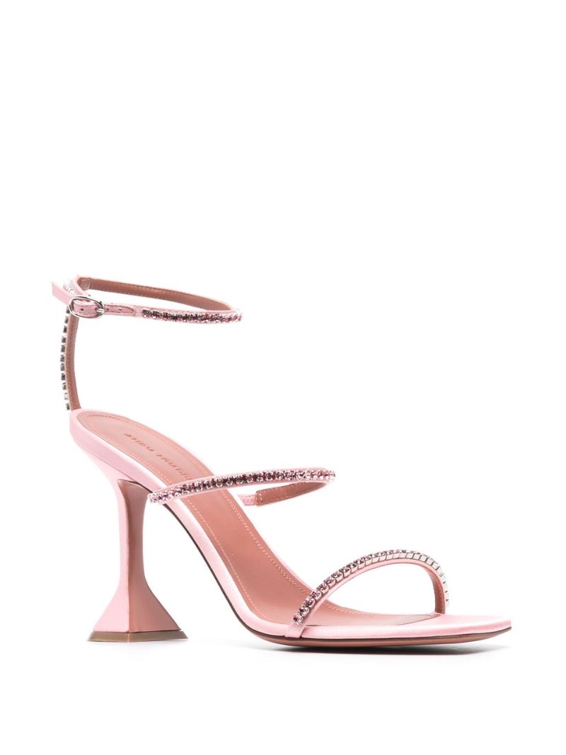 Pink Gilda 95 Triple Strap Sandals