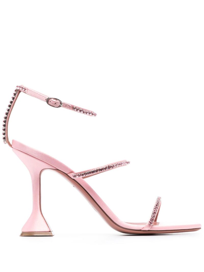 Pink Gilda 95 Triple Strap Sandals