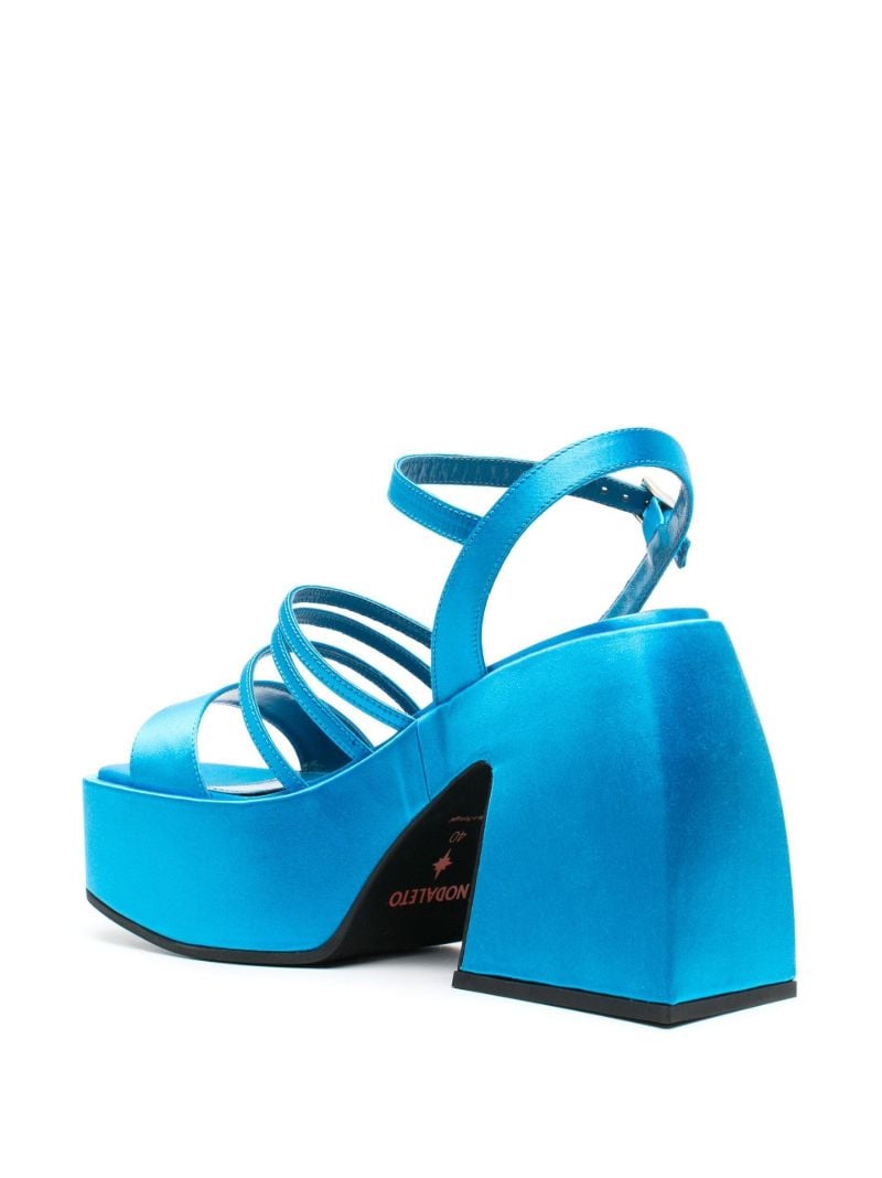 Blue Bulla Chibi 125 Satin Platform Sandals