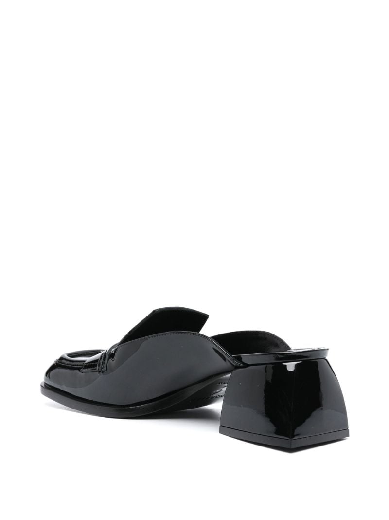 Black Cara 50 Patent Leather Mules