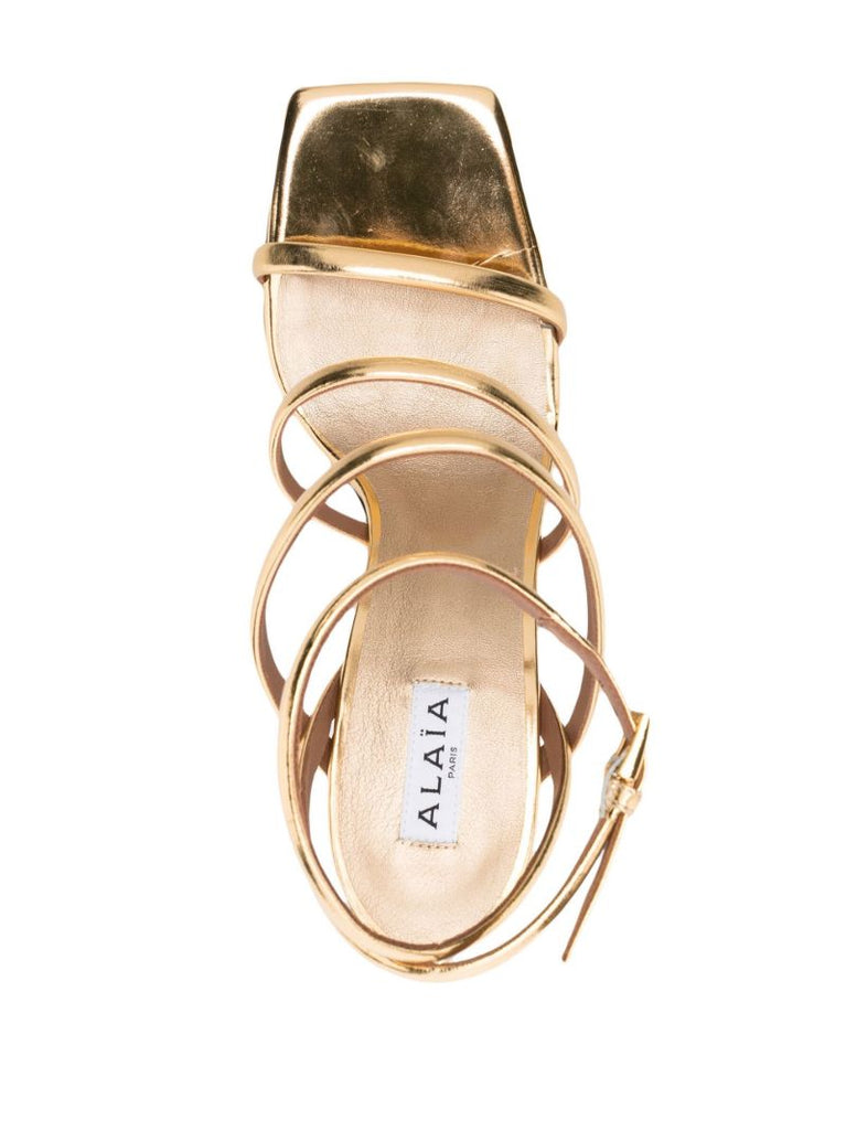 Gold 100 Metallic Leather Sandals