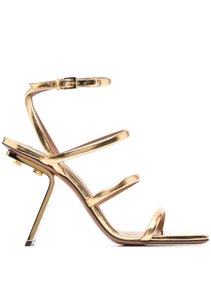 Gold 100 Metallic Leather Sandals