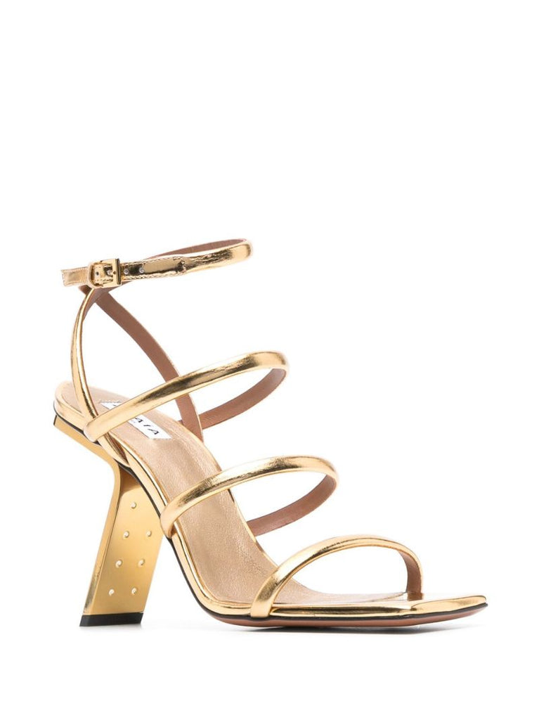 Gold 100 Metallic Leather Sandals