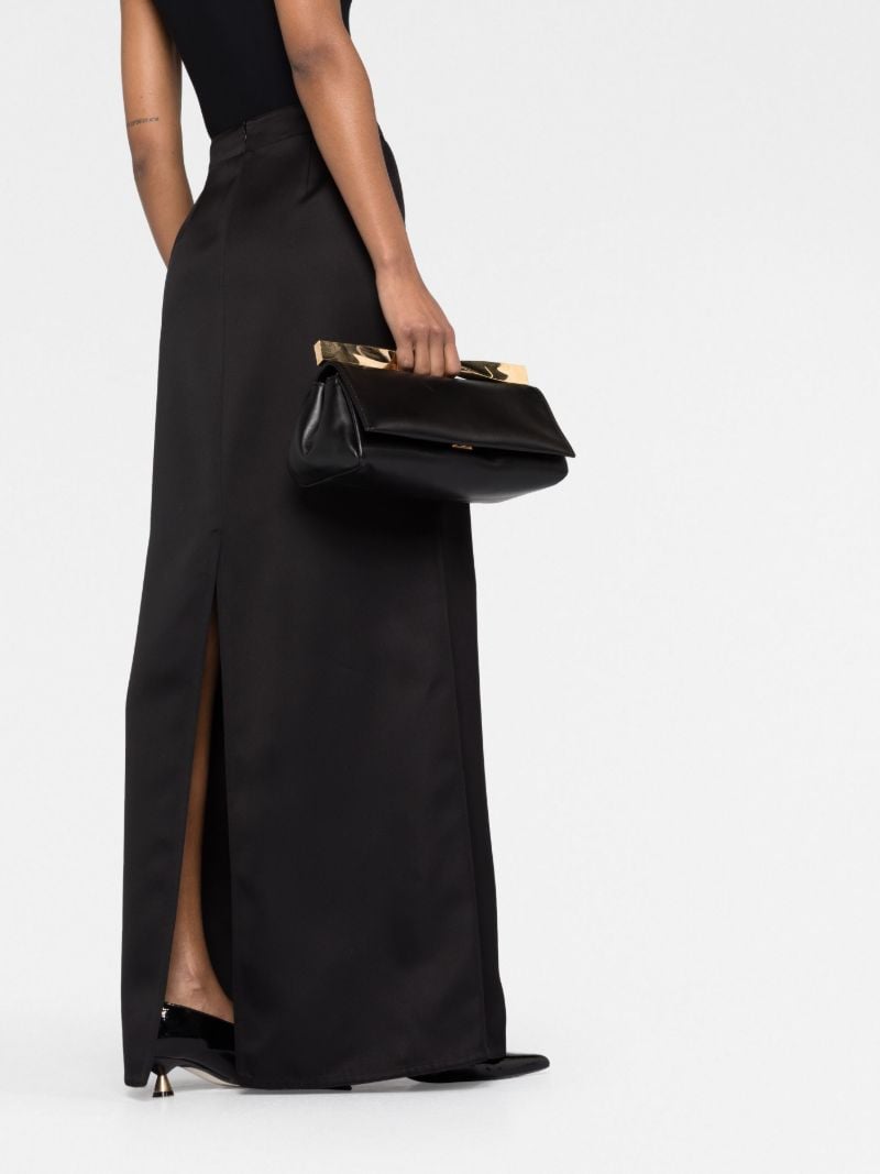Black Silk Maxi Skirt