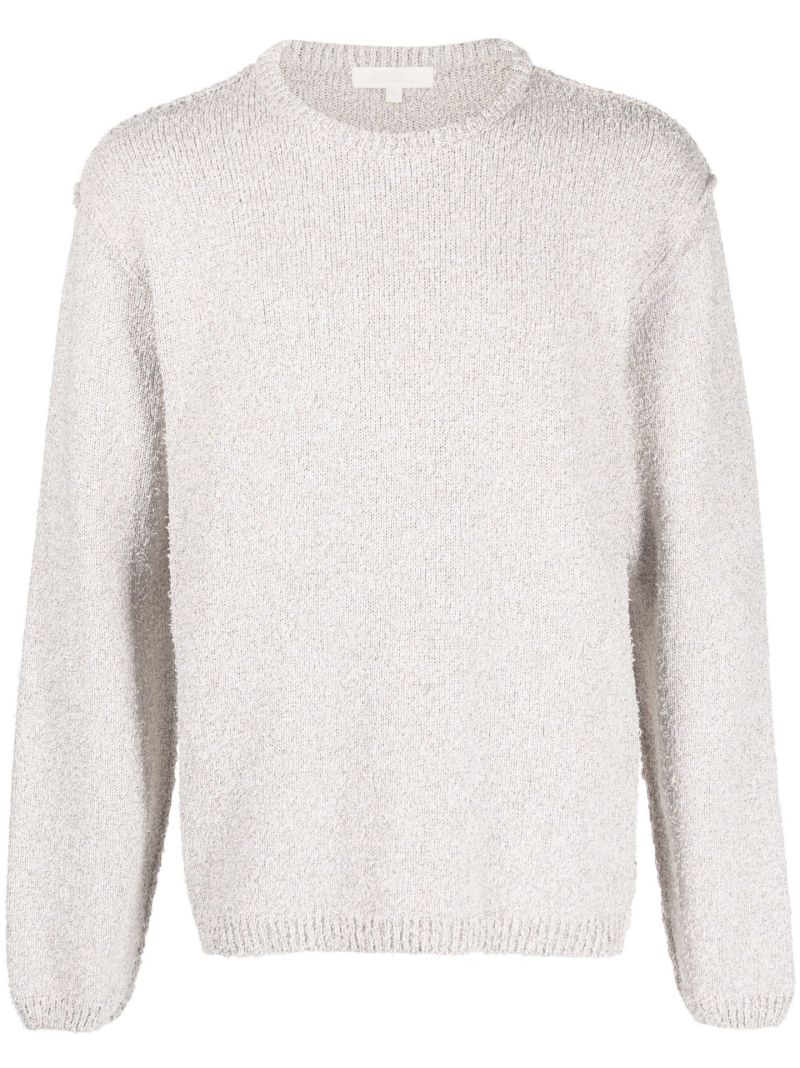 White BouclÃ_x0083_Â© Sweater