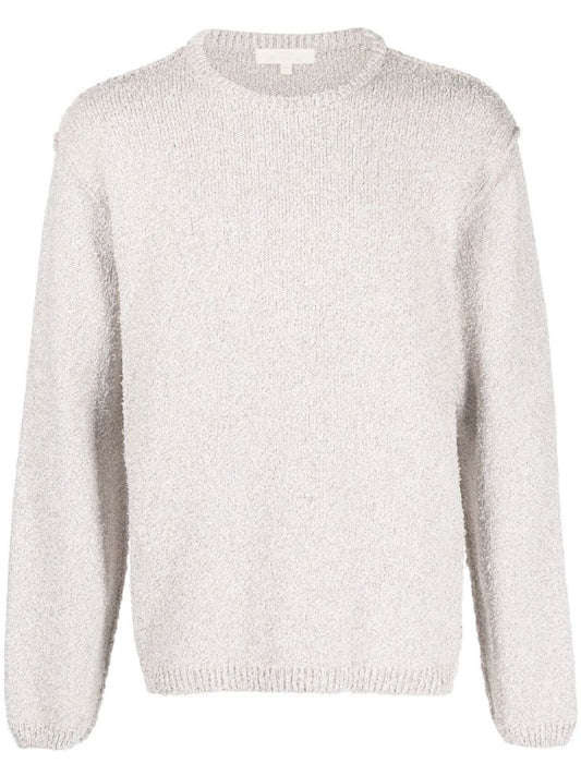 White BouclÃ_x0083_Â© Sweater