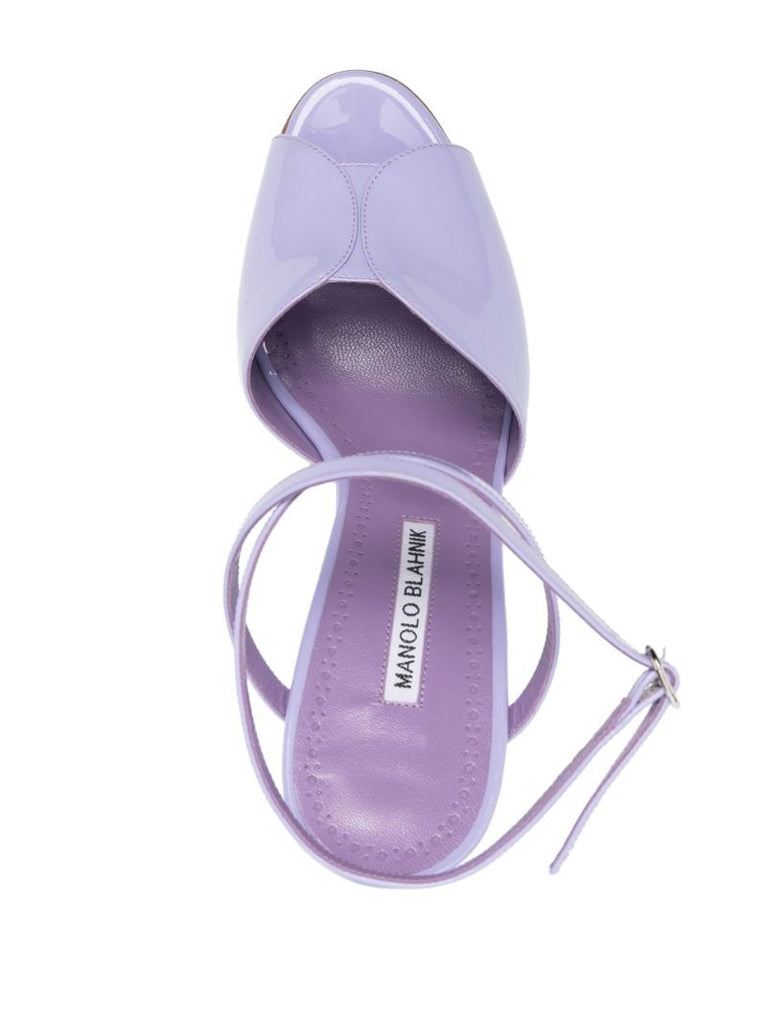 Purple Hourani 105 Leather Sandals