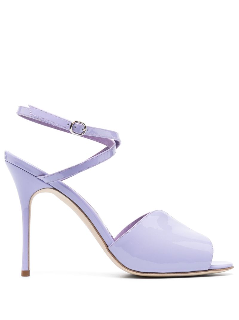 Purple Hourani 105 Leather Sandals