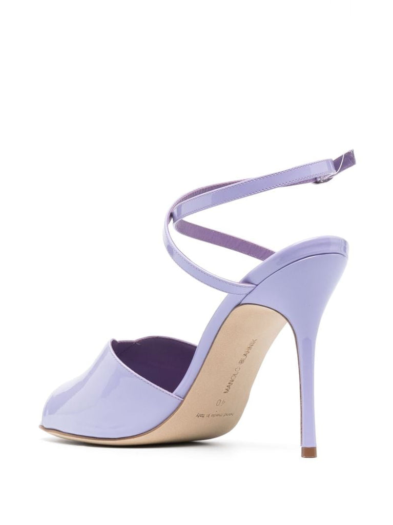 Purple Hourani 105 Leather Sandals