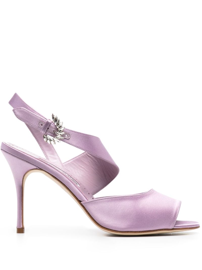 Purple Havelopa 90 Satin Sandals