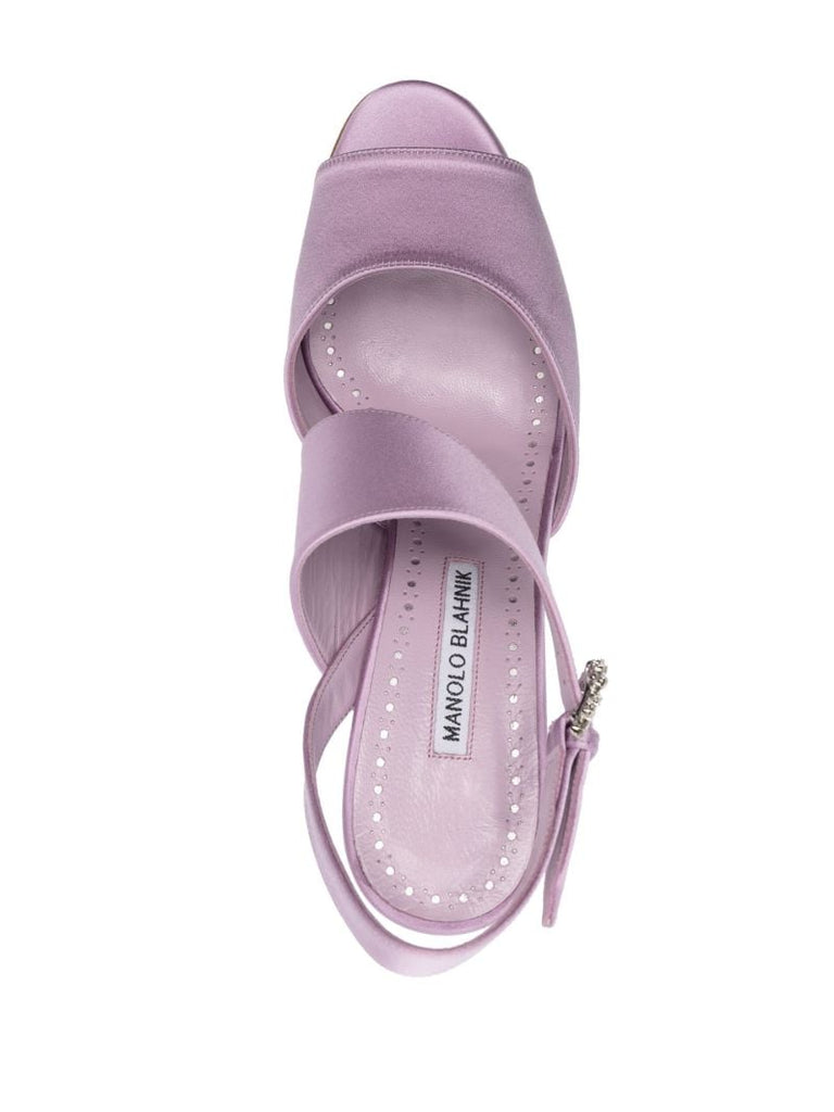 Purple Havelopa 90 Satin Sandals