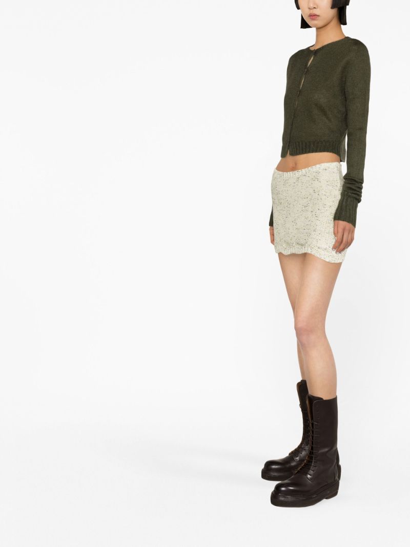 Forest Green Cropped Cardigan