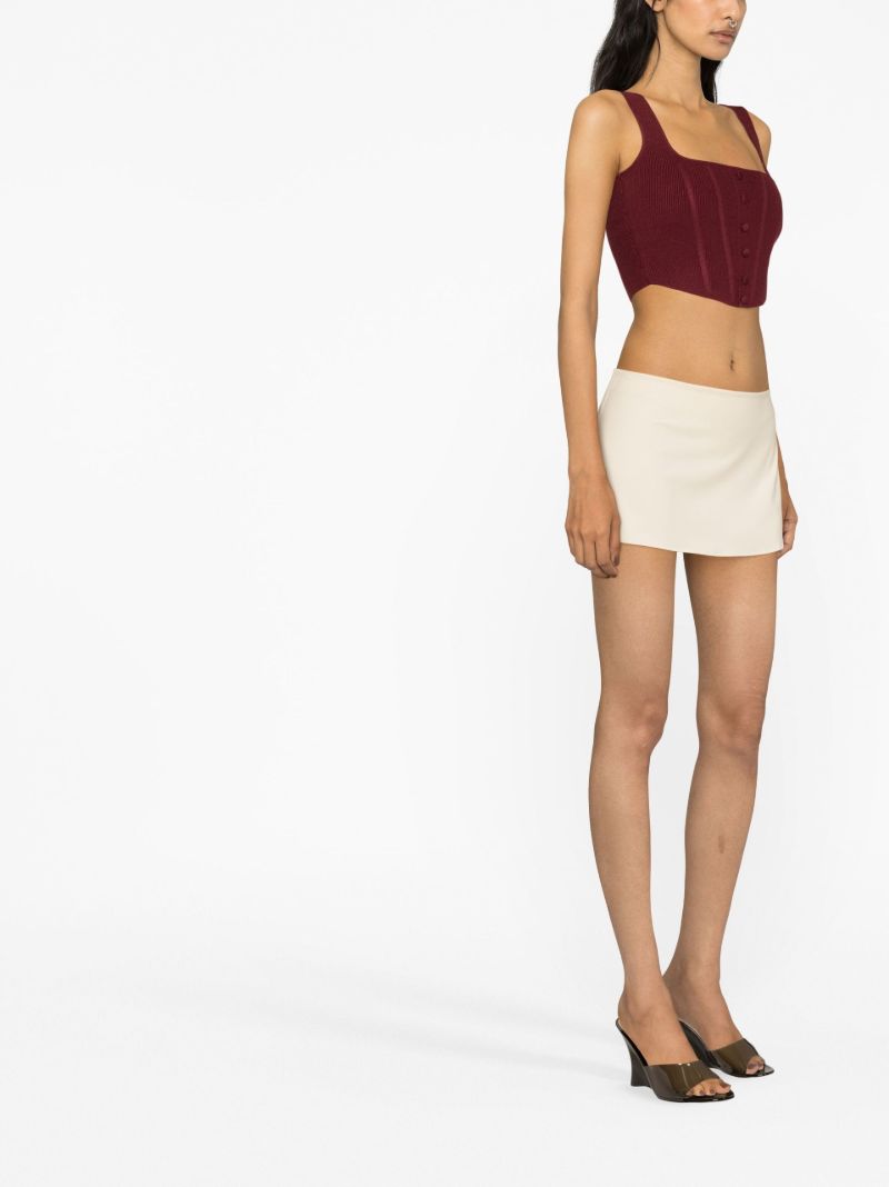 Neutral Low-rise Mini Skirt