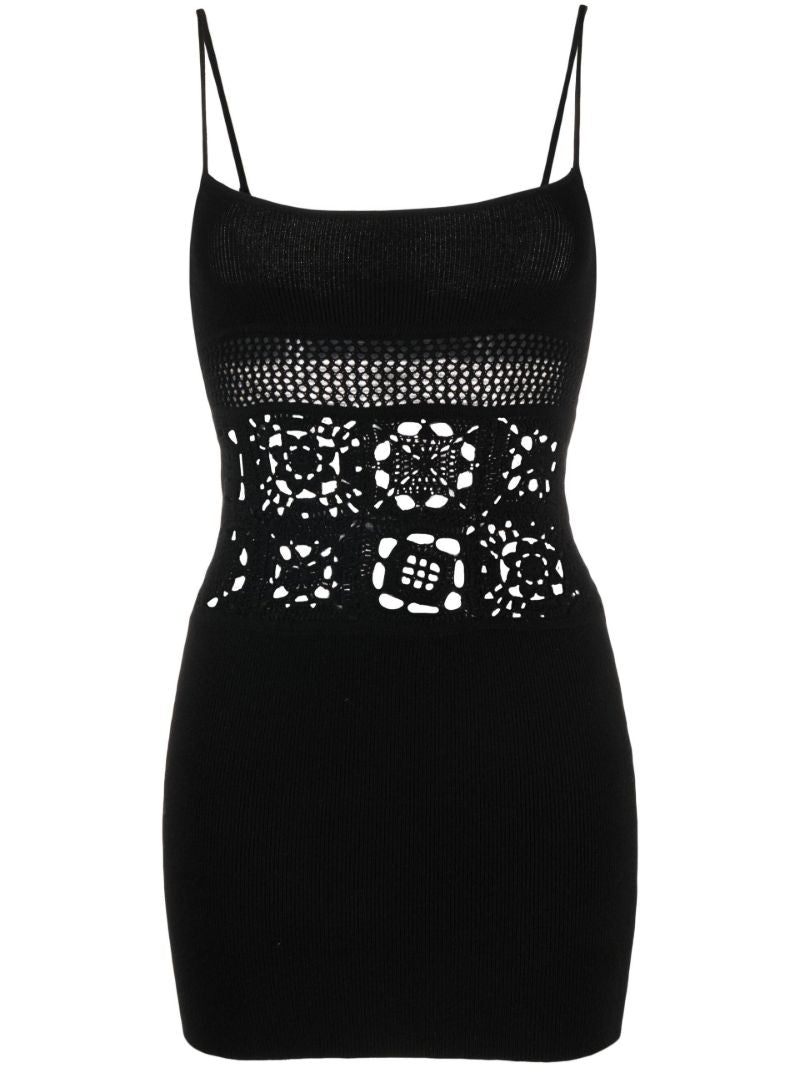 Black Cut-out Detail Mini Dress