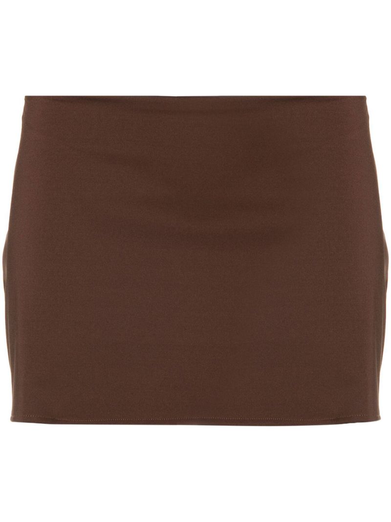 Brown Micro Mini Skirt