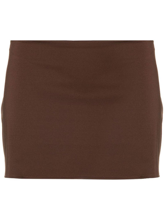 Brown Micro Mini Skirt