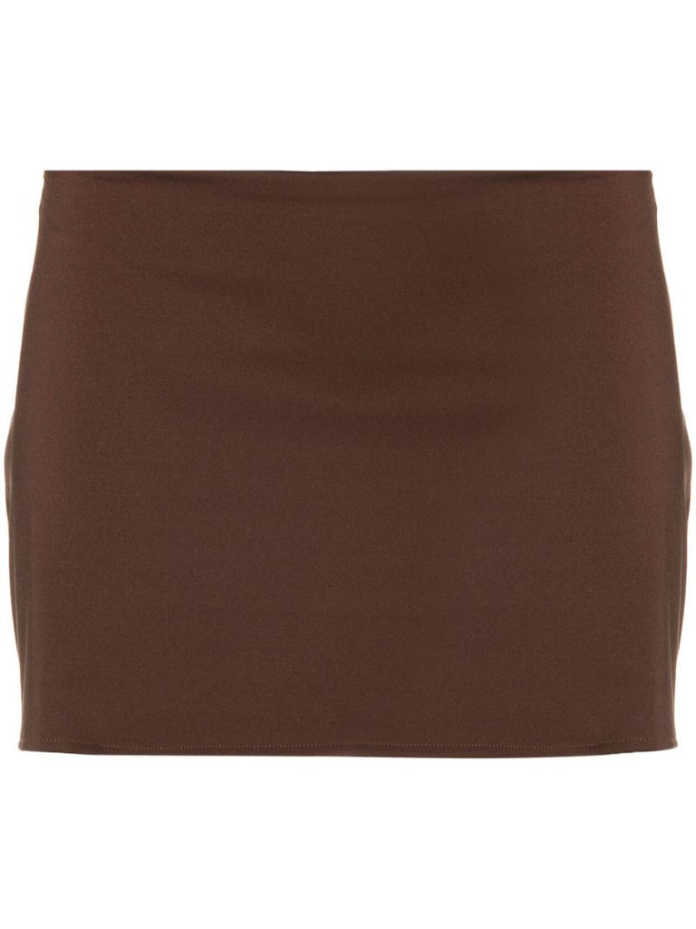 Brown Micro Mini Skirt