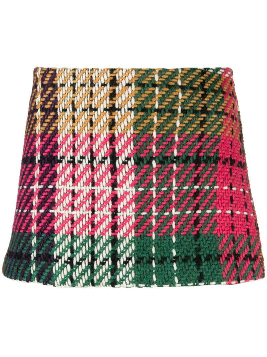 Pink Tartan Mini Skirt