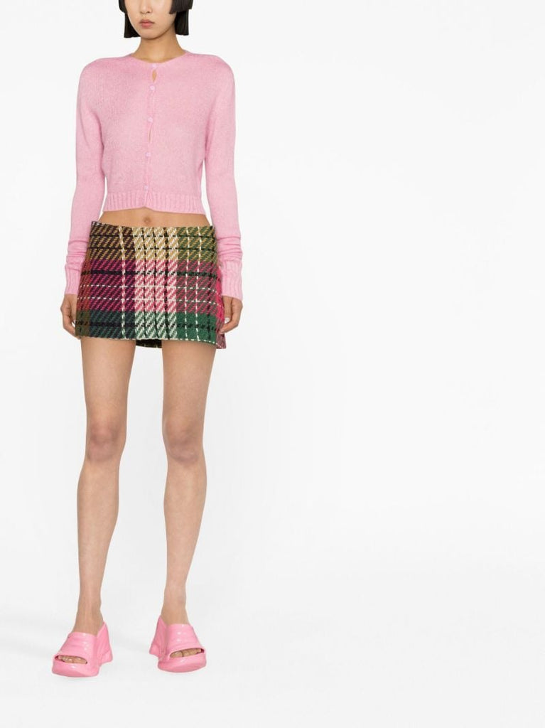 Pink Tartan Mini Skirt