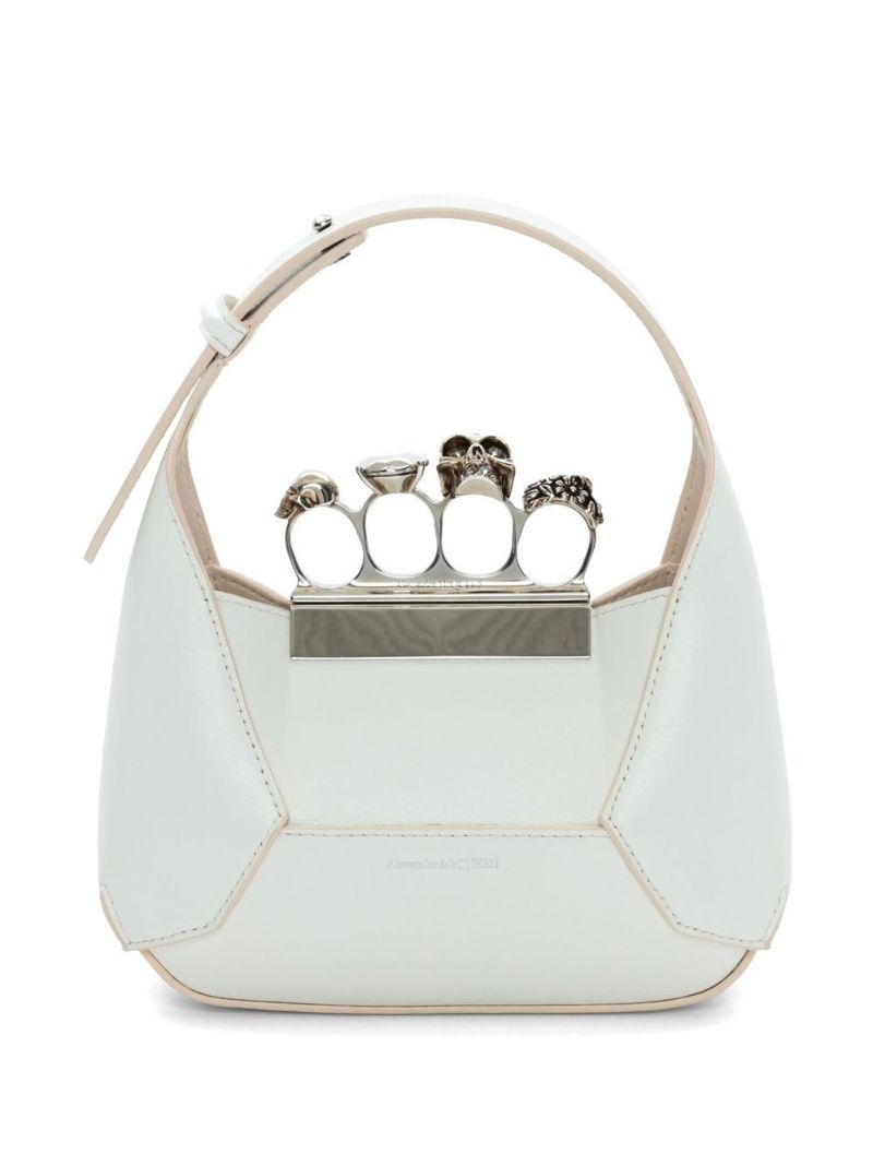 White Jewelled Hobo Mini Bag